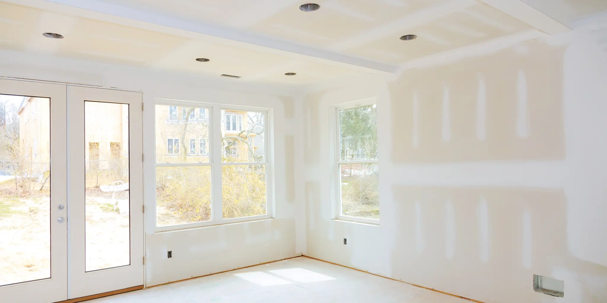 Construction Building Industry New Home Construction Interior Drywall Tape New Home Before Installing